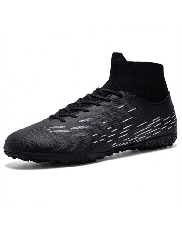 Trendy High Top Elastic Slip On Soccer Cleats With...