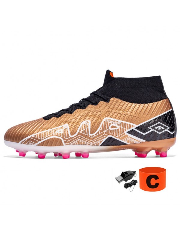 Boys High Performance Football Cleats AG Gold