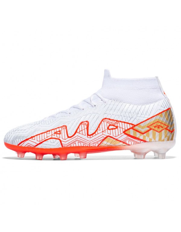 Unisex Low Top FG Football Boots AG White