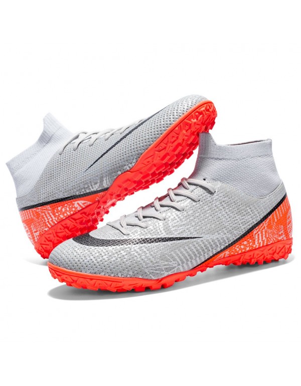 Mens Football Boots TF Grey