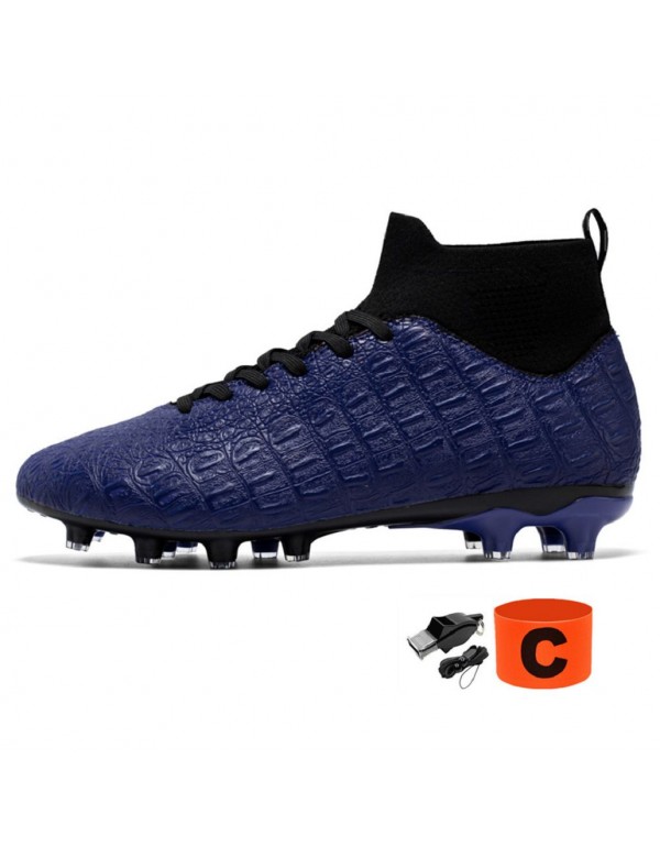 Mens High Traction Football Boots FG Blue