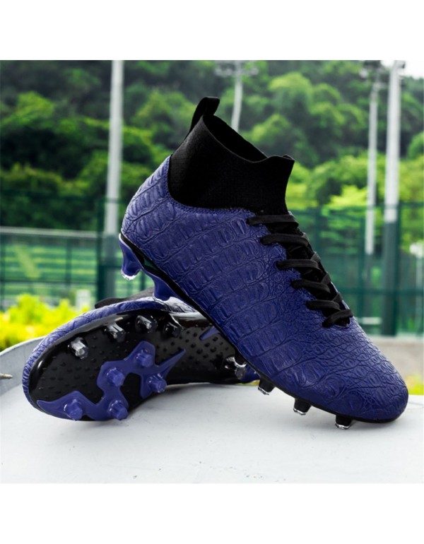 Mens High Traction Football Boots FG Blue