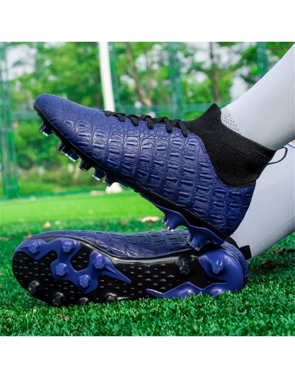 Mens High Traction Football Boots FG Blue