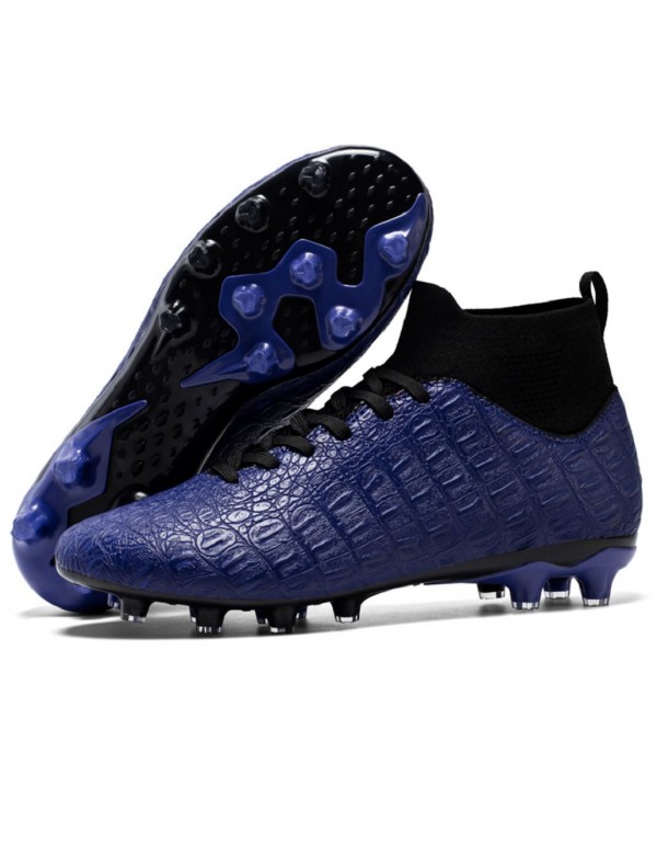 Mens High Traction Football Boots FG Blue