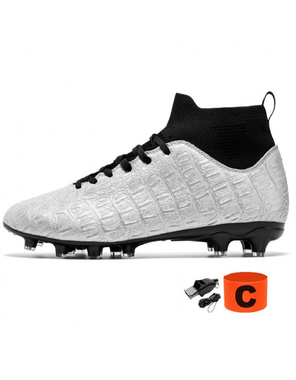 Versatile Unisex Soccer Cleats FG Silver