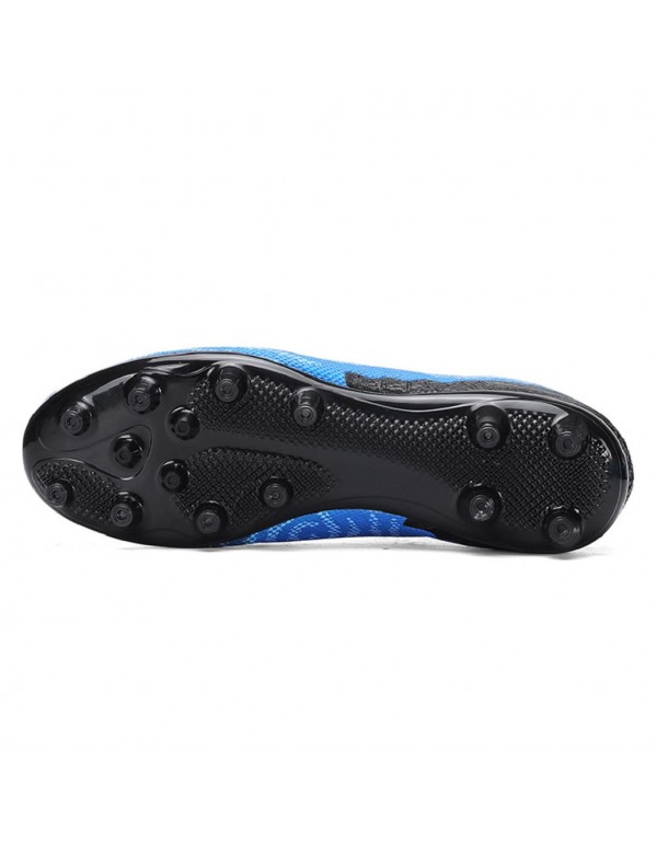 Anti Slip Football Shoes For Men AG Blue White