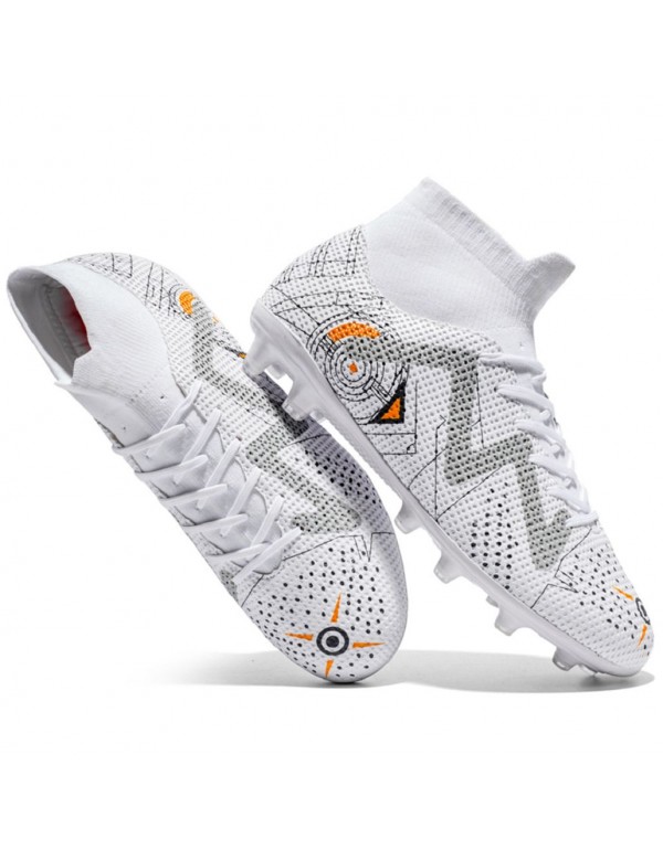 Premium Unisex Turf Football Cleats AG White