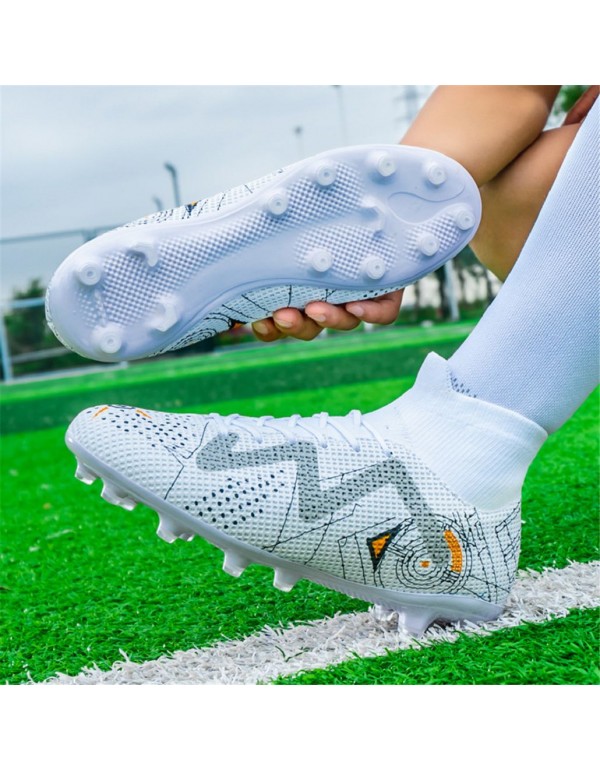 Premium Unisex Turf Football Cleats AG White