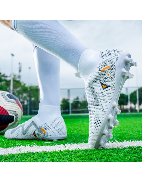 Premium Unisex Turf Football Cleats AG White