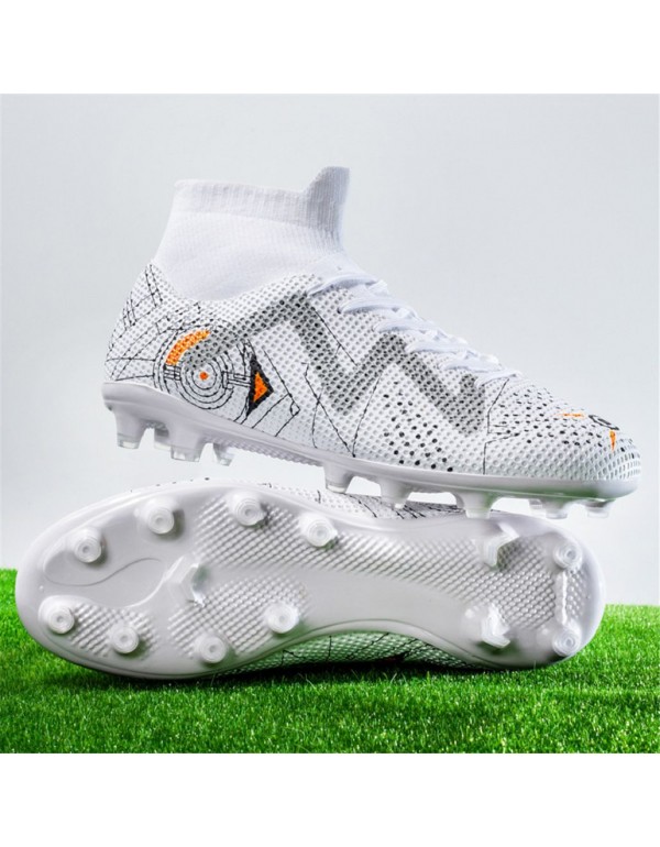 Premium Unisex Turf Football Cleats AG White