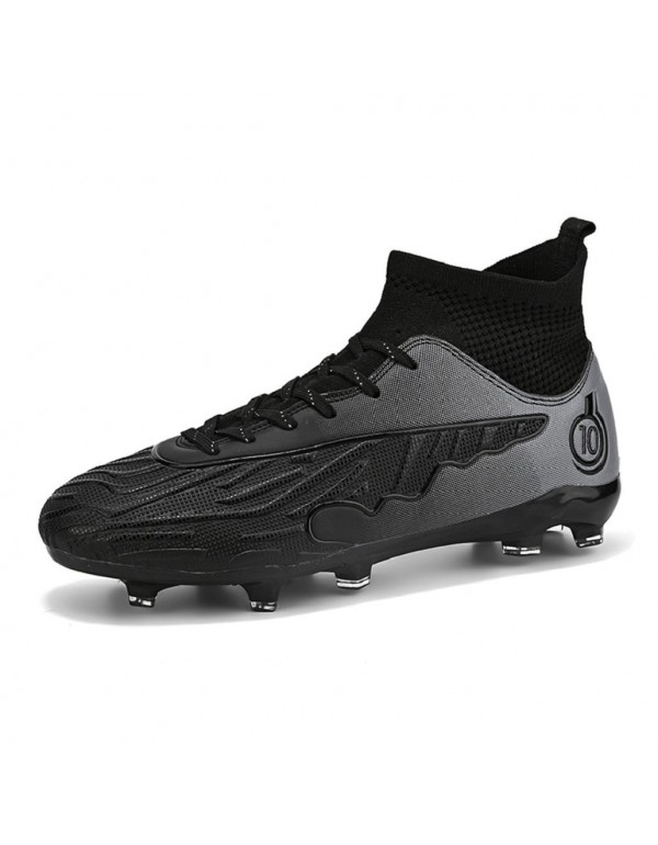 All Season Non Slip Turf Soccer Boots FG Black